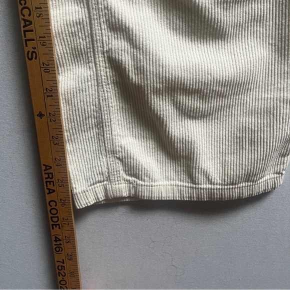 BDG High & Wide Corduroy Pants Cream Size 26 - Picture 10 of 11
